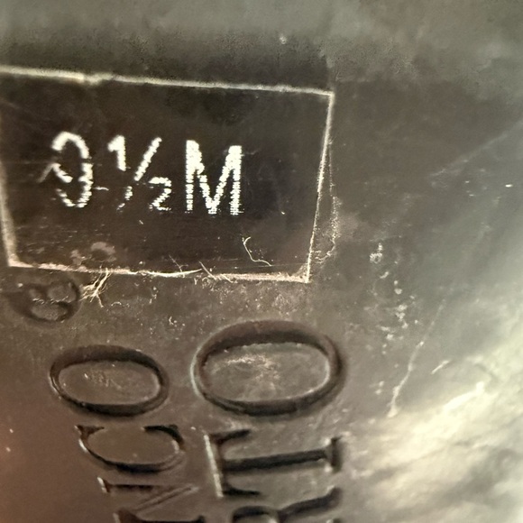 Franco Sarto Dark Brown Croc-Embossed Kitten Heel Buckle Mule Sandals Sz 9.5 - Picture 6 of 9